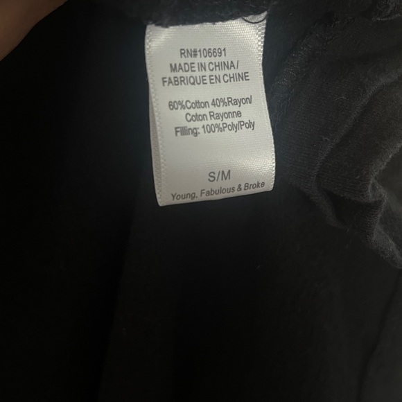 Young Fabulous & Broke YFB Quilted Shacket Sweatshirt Cardigan S/M - Picture 7 of 8